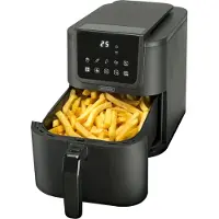 Bourgini 18.4170.00.00, Heißluftfritteuse, 5 l, 60 min, Einzelbild, Schwarz, Berührung