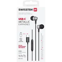 Swissten - Sluchátka USB-C Metallic