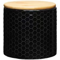 Ambition Tuvo, Container, Rund, 0,67 l, Schwarz, Bambus, Silikon, Bambus