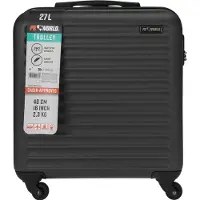 ProWorld Handgepäckkoffer 16 Zoll – Anthrazit – 26 Liter – 4 Lenkrollen – Zahlenschloss – 41 x 22 x 47 cm
