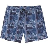 John devin Badeshorts , Herren, Gr. M, N-Gr, blau (blau bedruckt), Polyester, bedruckt, Badehosen Badeshorts, mit grafischem Design, Topseller