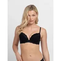 Dorina Bügel-BH "Perfect Lace", Damen, Gr. 95, Cup F, schwarz, Obermaterial: 90% Nylon, 10% Elasthan, BHs Bügel-BH, mit Bügel, verstellbare Träger, mit Spitze, bequem, weich