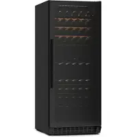 Klarstein Velaire Unterbau-Weinkühlschrank | Modern, Elegant | UV-Schutz | Dual-Zone | 122 Flaschen Schwarz