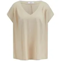 Emilia Lay Bluse V-Ausschnitt beige, 42