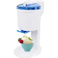 Syntrox Germany Syntrox Gino Gelati 4in1 Softeismaschine, Eismaschine, Frozen Yogurt-Milchshake Maschine, Flaschenkühler