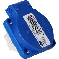 Pce Einbausteckdose 10/16A 2P+Z 230V blau IP54 104-0bs