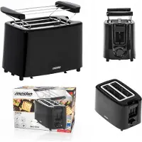 Mesko Toaster Sandwichmaker für Toast Schwarz 3220 900 W Toasts 8AYK-4P