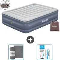 Bestway Luftmatratze - 2-Personen - 152 x 203 x 51 cm - Grau - Inklusive Zubehör