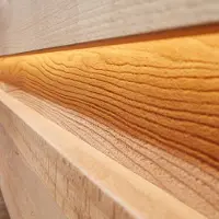 Lomadox Wohnzimmer Lowboard mit 165 cm Breite in Buche massiv geölt, inkl. LED-Beleuchtung, mit 1 offenem Fach & 3 Türen - WELLAND-69
