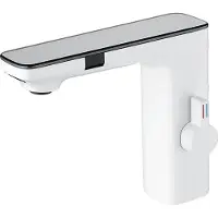 OEM Badezimmerarmatur, intelligente LCD-Anzeige, Doppelsensor, Weiß