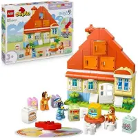 LEGO DUPLO 10459 Blueys Familienhaus mit Memory Spiel, Kreatives Bauset für Kinder ab 3 Jahren