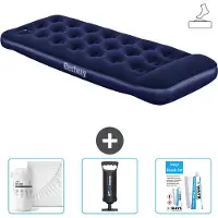 Bestway Luftmatratze - 1 Person - 76 x 185 x 28 cm - Blau - Inklusive Zubehör