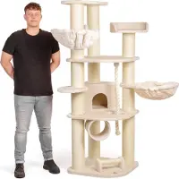 Canadian Cat Company Kratzbaum Dawson · beige · ca. 64 x 155 x 182 cm