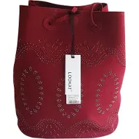 Markenlos Damen Tasche Shopper Handtasche Rot Schultertasche Schultasche Neu L-49