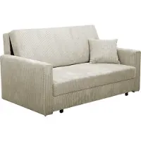 Mirjan 24 Schlafsofa Sofa Viva Bis Premium III mit Schlaffunktion und Bettkasten, Polstercouch, Stilvoll Polstersofa vom Hersteller (Farbe: Poso 100)