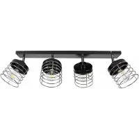 Light11 HOME LED Deckenleuchte Chrom mit Draht Lampenschirm – Moderne Deckenlampe Leiste für Wohnzimmer und Esszimmer