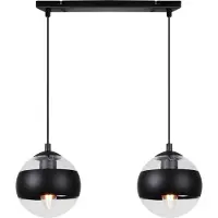Light11 HOME Schwarze Loft Hängelampe – Moderne Deckenlampe Kronleuchter für Wohnzimmer, Küche und Bad