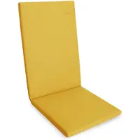 Kettler Herlag Sunny Hochlehner-Auflage 123x50x4 cm – wetterfest, wasserfest & UV-beständig – waschbarer Bezug mit Reißverschluss – Senfgelb