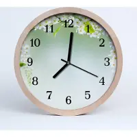 Tulup Holzuhr 30fi cm wanduhr - Frühling Natur