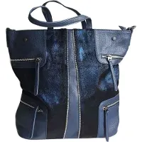 Markenlos Damen Tasche Shopper Handtasche Blau Schultertasche Schultasche Neu L-59