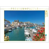 CALVENDO Puzzle Hafenstadt Le Croisic | 1000 Teile Lege-Größe 64 × 48 cm Foto-Puzzle für glückliche Stunden
