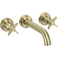 Lomadox Waschbeckenarmatur Unterputz Messing TEMISTO-30, B/H/T: 22,9/5,2/19,8 cm