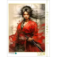 CALVENDO Samurai, die herausfordernde Kämpferin - Foto-Puzzle', 1000 Teile, 1000 Stück(e), Kunst