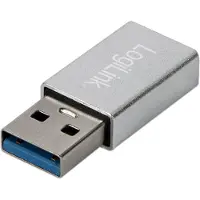 Logilink AU0056, USB Typ-C, USB 3.2 Gen 1 (3.1 Gen 1), Weiblich, Silber, Männlich, Weiblich
