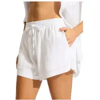 Seafolly - Crinkle Short - Shorts Gr M weiß