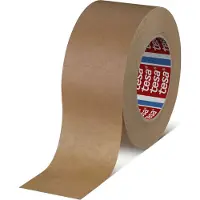 TESA 5 Rollen 4341 Temperaturbeständiges Abdeckband für Lackierarbeiten, 50 m x 60 mm, braun