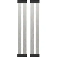 Vogt 2 Abtropfflächen, je 8x48 cm, Aluminium-Silikon-Spülbeckenablage, Abtropfmatte