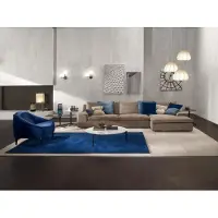 AEA Ecksofa L-Form Couch Luxus Italienische Möbel Sofa Grau PRIANERA Wohnzimmer