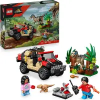 LEGO Jurassic World 76972 Nik vor dem Raptor und dem Auto