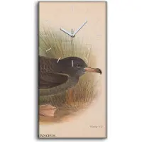 Coloray Wandkunst Leinwand Bild Uhr Geräuschlos 30x60 Vögel Wild Tiere Zeichnung Kunst - weiße Hände