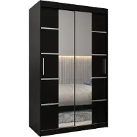 MEBLE KRYSPOL Kleiderschrank, Schiebetürenschrank Schlafzimmer, Schrank mit Spiegel VERONA 4 120 cm