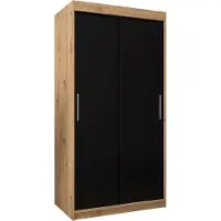 MEBLE KRYSPOL Kleiderschrank, Schiebetürenschrank Schlafzimmer, Schrank TOKYO 100 cm