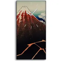 Coloray Dekor Leinwand Uhr Wandbilder 30x60 Malerei Asiatische Berg Himmel Wolken - weiße Hände
