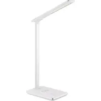 Globo LED Tischleuchte, Touchdimmer, Wireless + USB Charger, Chrom