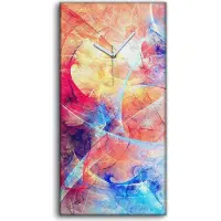 Coloray Wanduhr Uhr Wandbild Leinwand Geräuschlos 30x60 Malerei Abstrakte Kunst - weiße Hände