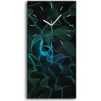 Coloray Wanduhr Bürouhr Leinwand Bild Geräuschlos 30x60 Malerei Abstrakte Kunst - weiße Hände