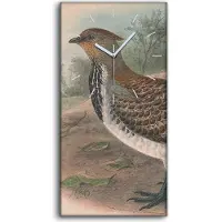 Coloray Wandbild Leinwand Bilder Wanduhr 30x60 Vögel Wild Tiere Zeichnung Kunst - weiße Hände