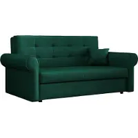Mirjan 24 Schlafsofa Viva Silver III, Polstercouch mit Bettkasten und Schlaffunktion, Dreisitzer Polstersofa, Stilvoll Sofa (Kronos 19)