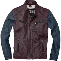 Black-Cafe London Firenze Lederjacke, rot/blau, 48