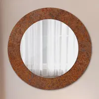 Coloray Spiegel - Mirror zum Wandspiegel Schlafzimmer – Schminkspiegel- verrostet Metall- Ø60cm