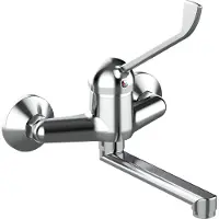 TIEMME K03LC Wand-Spültischbatterie mit Arzthebel u. Schwenkauslauf 180 mm