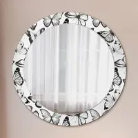 Coloray Spiegel - Mirror zum Wandspiegel Schlafzimmer – Schminkspiegel- Schmetterling- Ø70cm