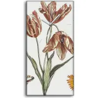 Coloray Leinwand Wanduhr Wandkunst Uhr Geräuschlos 30x60 Gemälde Blumen Pflanzen Kunst - weiße Hände