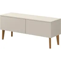 PAWS MÖBEL Moderner skandinavischer RTV-Schrank BERGEN 120 2D Kommode, fliederfarbener Kaschmir