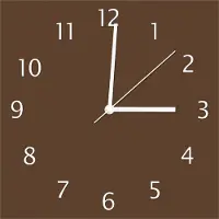 Wallario Design Wanduhr Braun aus Echtglas, Größe 30 x 30 cm