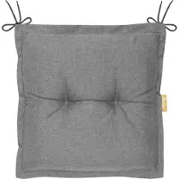 Kettler Herlag Hockerauflage AVA Sun-Guard 50x50x9cm Silber Polster für Gartenhocker extra dick UV- & Fleckschutz